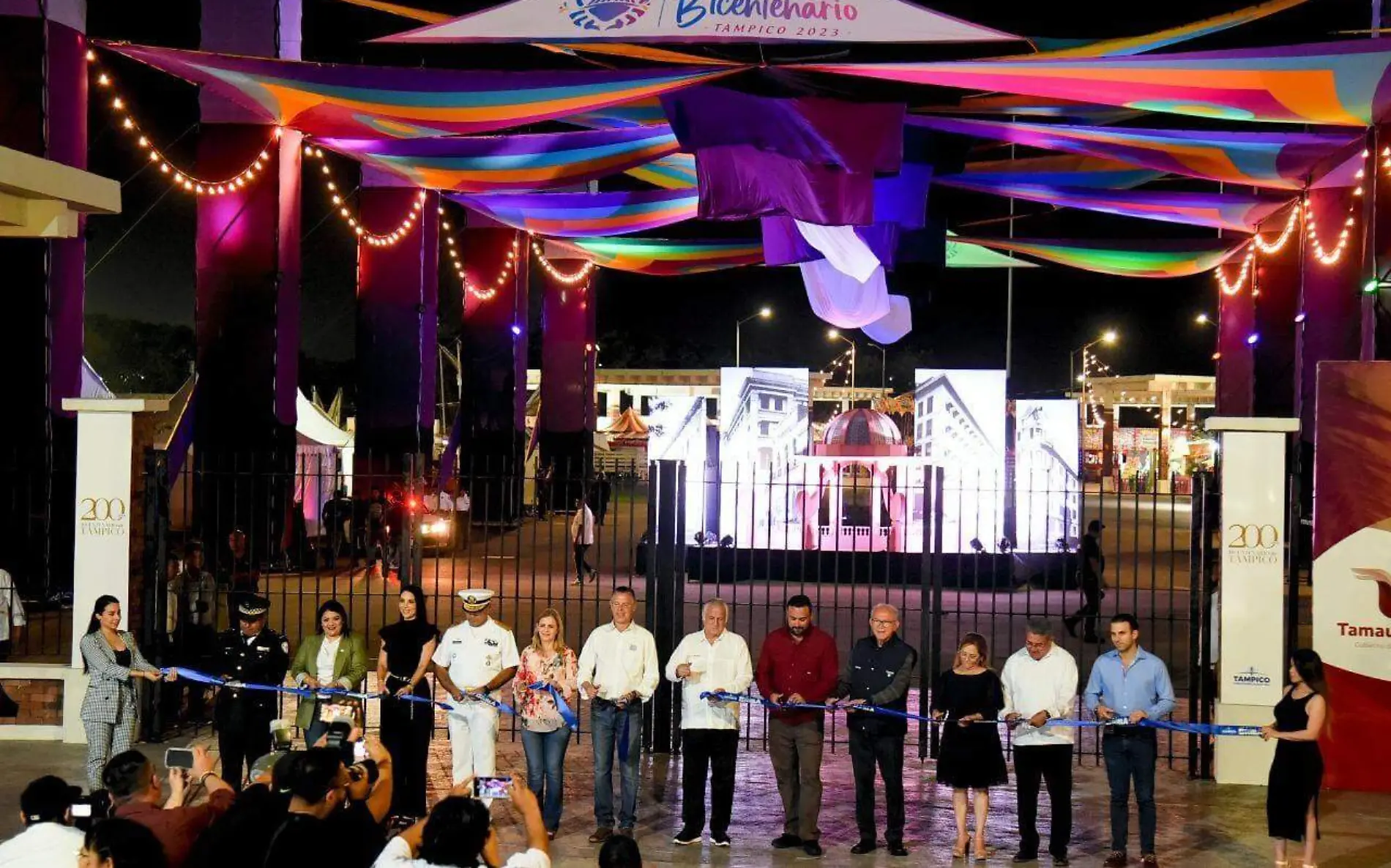 Inauguran las Fiestas del Bicentenario de Tampico José Luis Tapia